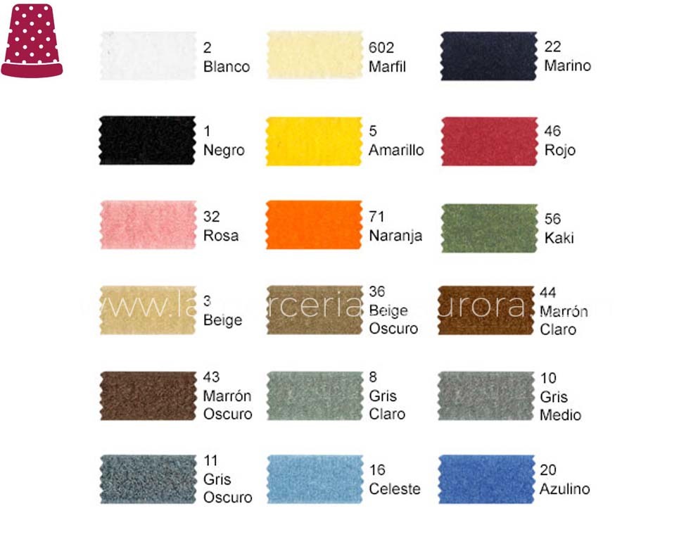 Cinta velcro para coser (ancho 20mm) - varios colores - La Mercería de