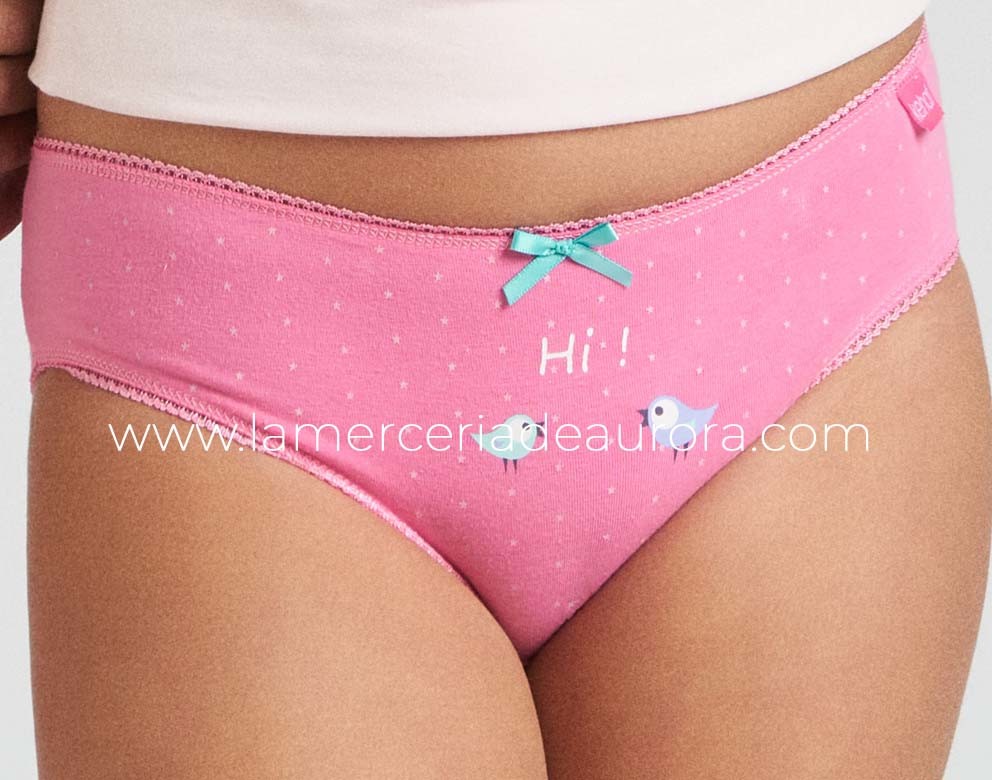 Braguitas algodón niña Good Morning 6-16 años (pack 3 uds) de Kehat