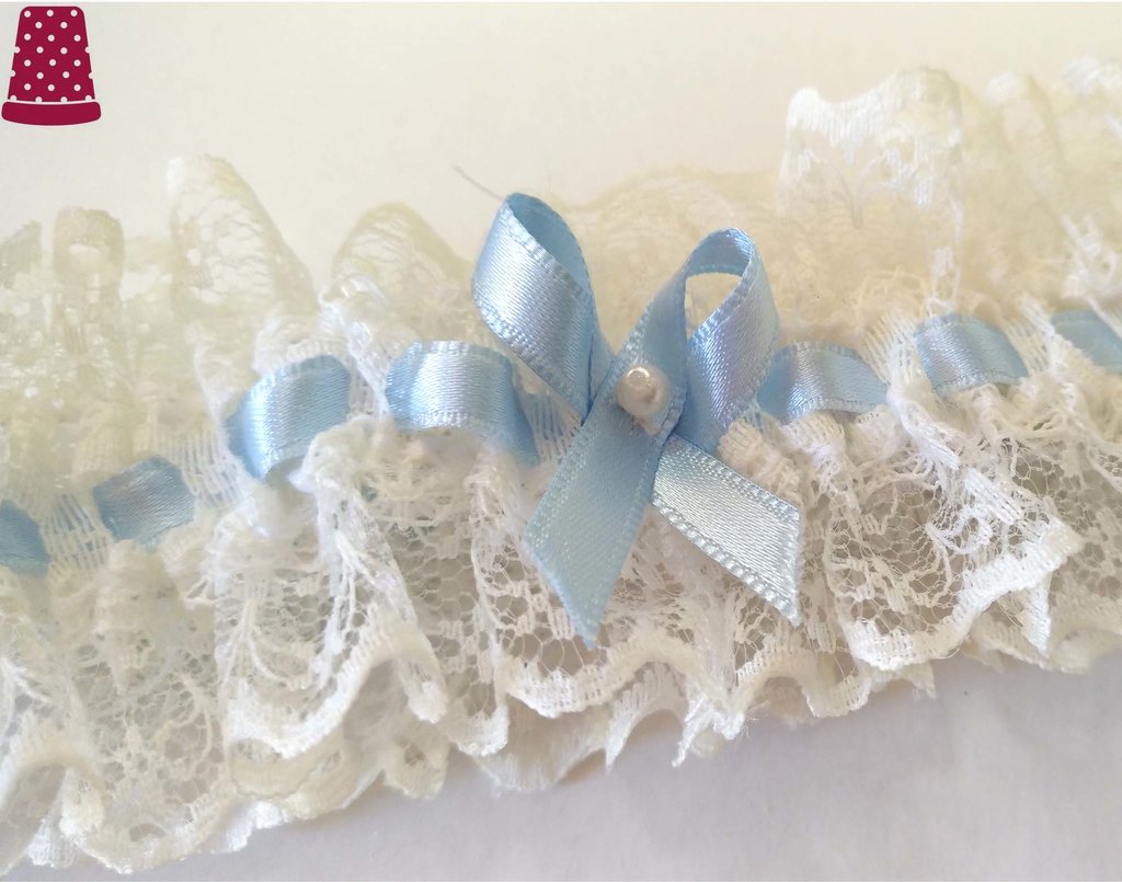Liga novia de encaje - varios colores